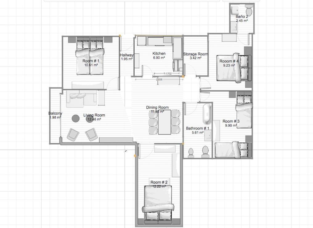 Appartement Acogedor 8pax 4bdr 2bth- Cozyhomesevilla2 Séville